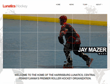 Tablet Screenshot of lunaticsrollerhockey.com